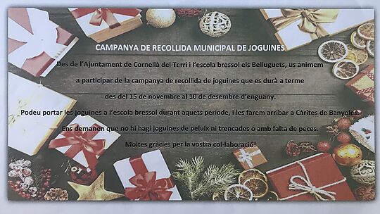 Recordeu!!!!!! Campanya de recollida de joguines activada!